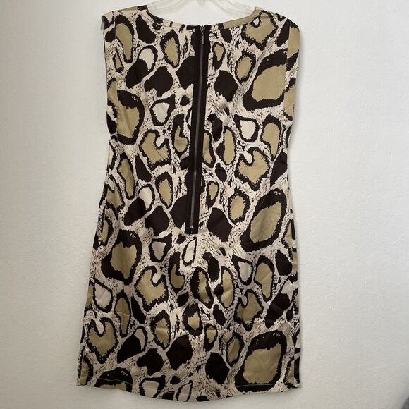 Vertigo Paris NWT Women Dress Size L Animal Print Shirt Chic Minimalism Basic - Picture 6 of 14